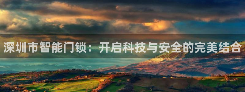 利记体育官网：深圳市智能门锁：开启科技与安全的完美结合