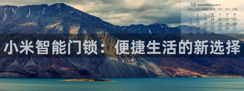 利记app官网：小米智能门锁：便捷生活的新选择