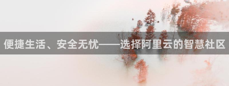利记正式官网：便捷生活、安全无忧——选择阿里云的智慧社区