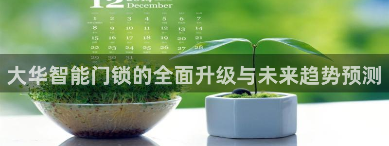 利记官网app：大华智能门锁的全面升级与未来趋势预测
