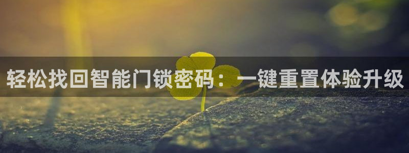 利记官网登录：轻松找回智能门锁密码：一键重置体验升级