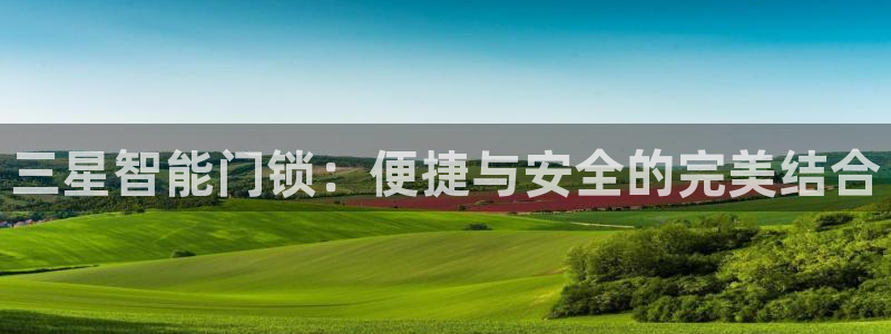 利记投注平台官网：三星智能门锁：便捷与安全的完美结合