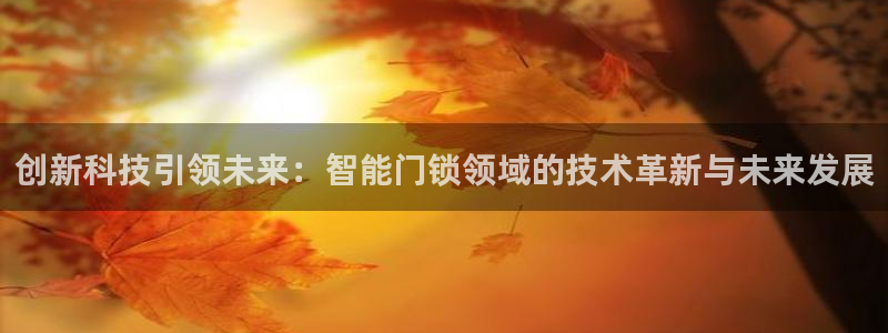 利记官网是什么：创新科技引领未来：智能门锁领域的技术革新与未