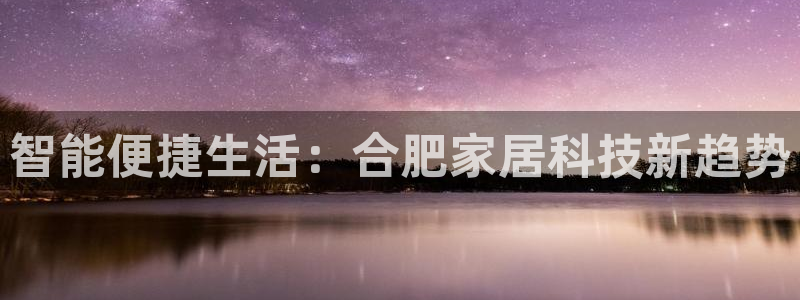 利记科技有限公司官网：智能便捷生活：合肥家居科技新趋势