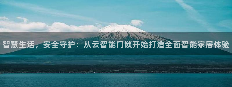 利记真正的官网是多少:智慧生活,安全守护:从云智能门锁开始打