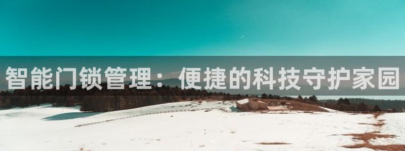 利记官网加盟：智能门锁管理：便捷的科技守护家园