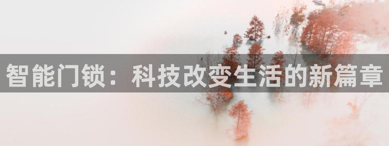 利记坊官网登录：智能门锁：科技改变生活的新篇章