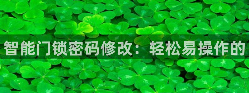 sbotop利记官网：智能门锁密码修改：轻松易操作的