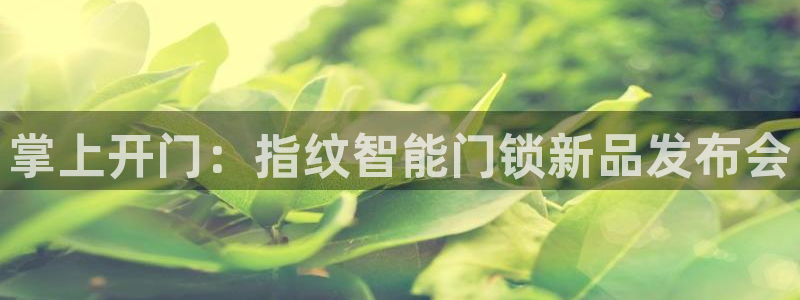 利记官网葡京投注网址：掌上开门：指纹智能门锁新品发布会